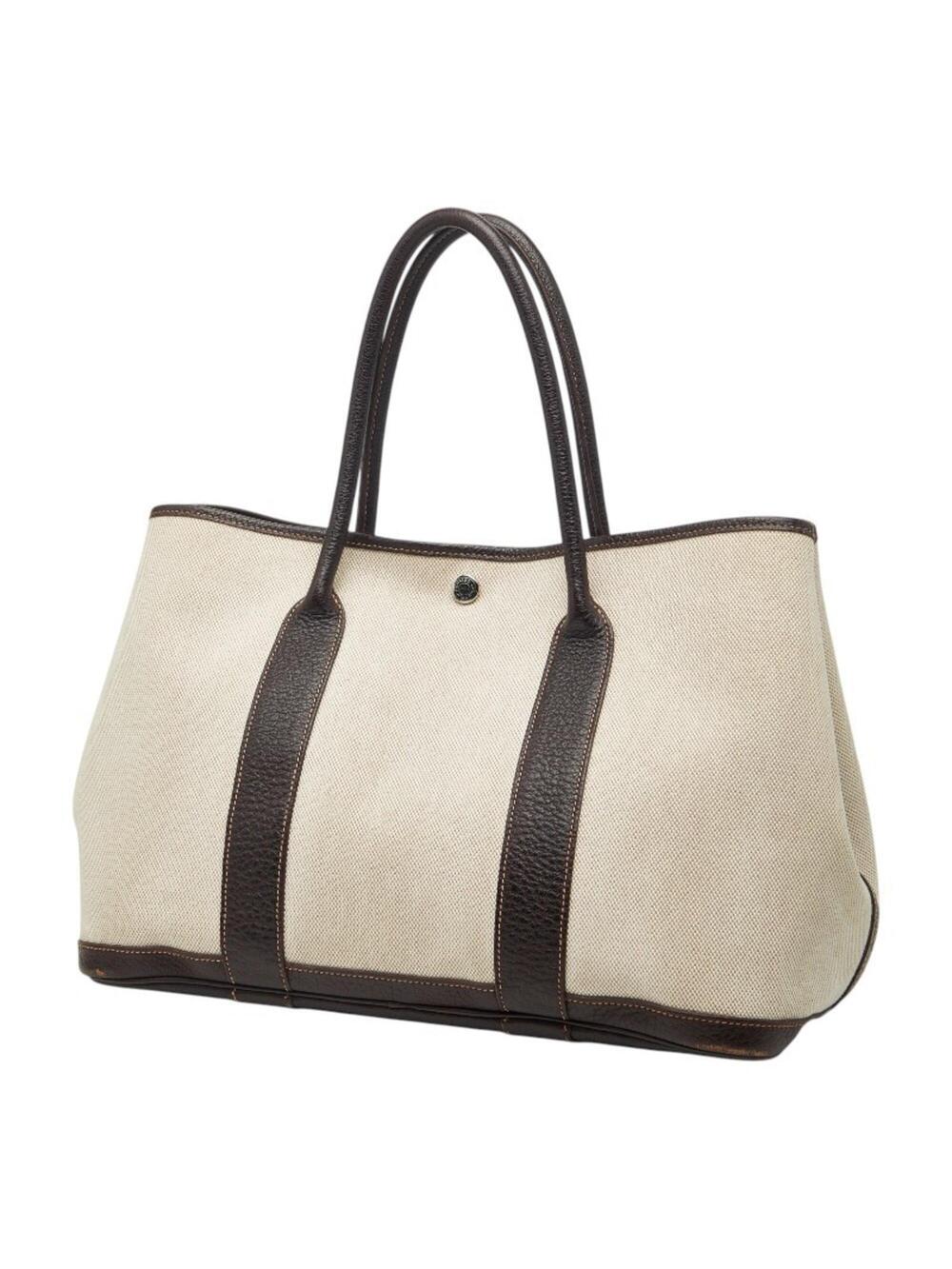 Hermes Garden Party Tote Toile And #266878H18B - Picture 2 of 9